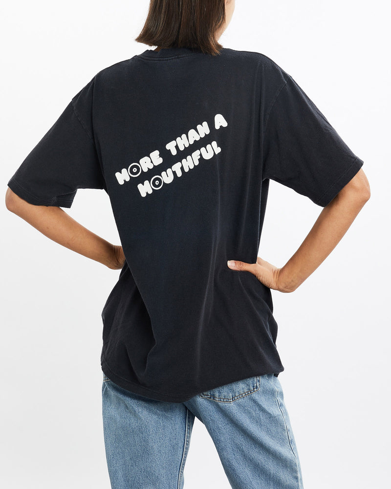 Vintage, 90s, Hooters, Tee, The Real Deal, size medium, colour Black, newtown, sydney, australia, thrift store, opshop, preloved, secondhand, sustainable, retro, antique, 70s, 80s, 90s, 2000s, 00s, fashion, clothing, streetwear, trendy, garment, style, boutique, store, shop, archive, sale, cheap, best, top, T-Shirts