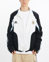 Vintage, Adidas, Argentina, Football, Track, Jacket, The Real Deal, size large, colour White, newtown, sydney, australia, thrift store, opshop, preloved, secondhand, sustainable, retro, antique, 70s, 80s, 90s, 2000s, 00s, fashion, clothing, streetwear, trendy, garment, style, boutique, store, shop, archive, sale, cheap, best, top, Jackets