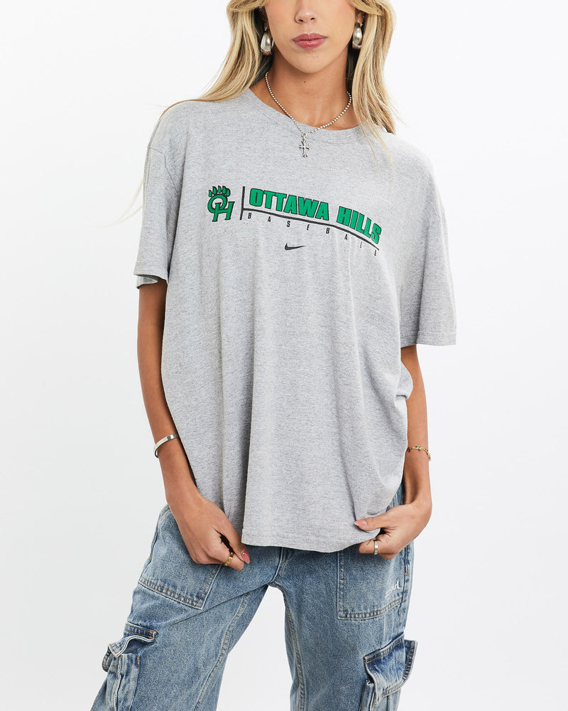 Vintage, Nike, Ottawa, Hills, Highschool, Baseball, Tee, The Real Deal, size small, colour Grey, newtown, sydney, australia, thrift store, opshop, preloved, secondhand, sustainable, retro, antique, 70s, 80s, 90s, 2000s, 00s, fashion, clothing, streetwear, trendy, garment, style, boutique, store, shop, archive, sale, cheap, best, top, T-Shirts