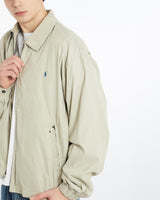 Vintage, 90s, Polo, Ralph, Lauren, Harrington, Jacket, The Real Deal, size extra large, colour Beige, newtown, sydney, australia, thrift store, opshop, preloved, secondhand, sustainable, retro, antique, 70s, 80s, 90s, 2000s, 00s, fashion, clothing, streetwear, trendy, garment, style, boutique, store, shop, archive, sale, cheap, best, top, Jackets