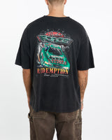 Vintage, John, Force, Racing, Tee, The Real Deal, size extra large, colour Black, newtown, sydney, australia, thrift store, opshop, preloved, secondhand, sustainable, retro, antique, 70s, 80s, 90s, 2000s, 00s, fashion, clothing, streetwear, trendy, garment, style, boutique, store, shop, archive, sale, cheap, best, top, T-Shirts