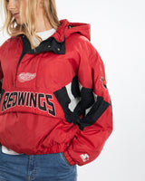 Vintage, 90s, Starter, NHL, Detroit, Red, Wings, Jacket, The Real Deal, size medium, colour Multicolour, newtown, sydney, australia, thrift store, opshop, preloved, secondhand, sustainable, retro, antique, 70s, 80s, 90s, 2000s, 00s, fashion, clothing, streetwear, trendy, garment, style, boutique, store, shop, archive, sale, cheap, best, top, Jackets