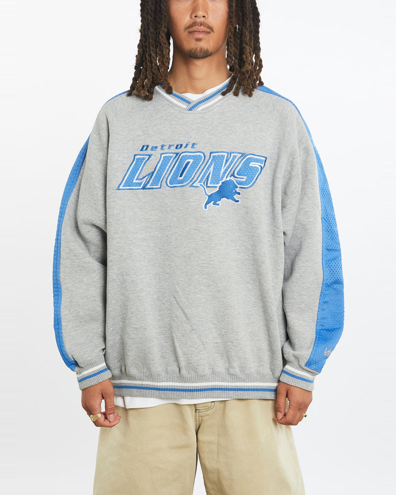 Vintage 90s NFL Detroit Lions Sweatshirt <br>L , The Real Deal , newtown, sydney, australia, thrift store, opshop, preloved, secondhand, sustainable, retro, antique, 70s, 80s, 90s, 2000s, 00s, fashion, clothing, streetwear, trendy, garment, style, boutique, store, shop, archive, sale, cheap, best, top