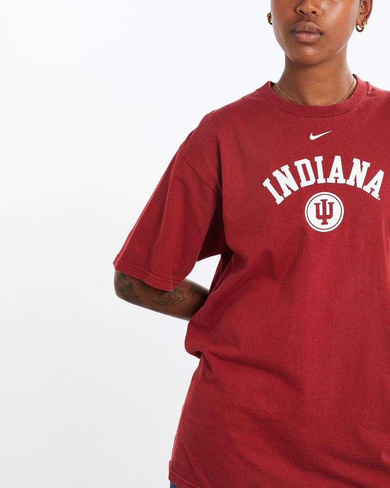 Vintage, Nike, University, of, Indiana, Tee, The Real Deal, size medium, colour Red, newtown, sydney, australia, thrift store, opshop, preloved, secondhand, sustainable, retro, antique, 70s, 80s, 90s, 2000s, 00s, fashion, clothing, streetwear, trendy, garment, style, boutique, store, shop, archive, sale, cheap, best, top, T-Shirts