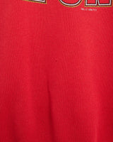 Vintage, 1996, NFL, San, Francisco, 49ers, Sweatshirt, The Real Deal, size small, colour Red, newtown, sydney, australia, thrift store, opshop, preloved, secondhand, sustainable, retro, antique, 70s, 80s, 90s, 2000s, 00s, fashion, clothing, streetwear, trendy, garment, style, boutique, store, shop, archive, sale, cheap, best, top, Sweats and hoodies