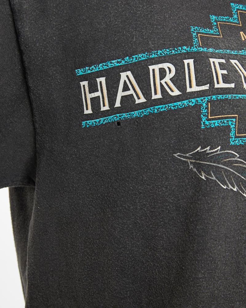 Vintage, 1998, Harley, Davidson, Tee, The Real Deal, size small, colour Black, newtown, sydney, australia, thrift store, opshop, preloved, secondhand, sustainable, retro, antique, 70s, 80s, 90s, 2000s, 00s, fashion, clothing, streetwear, trendy, garment, style, boutique, store, shop, archive, sale, cheap, best, top, T-Shirts