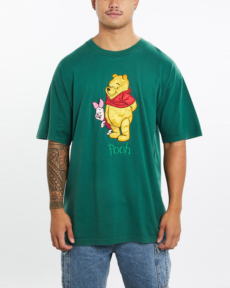 Vintage, 90s, Disney, Winnie, The, Pooh, Tee, The Real Deal, size extra large, colour Green, newtown, sydney, australia, thrift store, opshop, preloved, secondhand, sustainable, retro, antique, 70s, 80s, 90s, 2000s, 00s, fashion, clothing, streetwear, trendy, garment, style, boutique, store, shop, archive, sale, cheap, best, top, T-Shirts