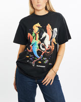 Vintage, 90s, Oklahoma, Aquarium, Seahorse, Wildlife, Tee, The Real Deal, size medium, colour Black, newtown, sydney, australia, thrift store, opshop, preloved, secondhand, sustainable, retro, antique, 70s, 80s, 90s, 2000s, 00s, fashion, clothing, streetwear, trendy, garment, style, boutique, store, shop, archive, sale, cheap, best, top, T-Shirts