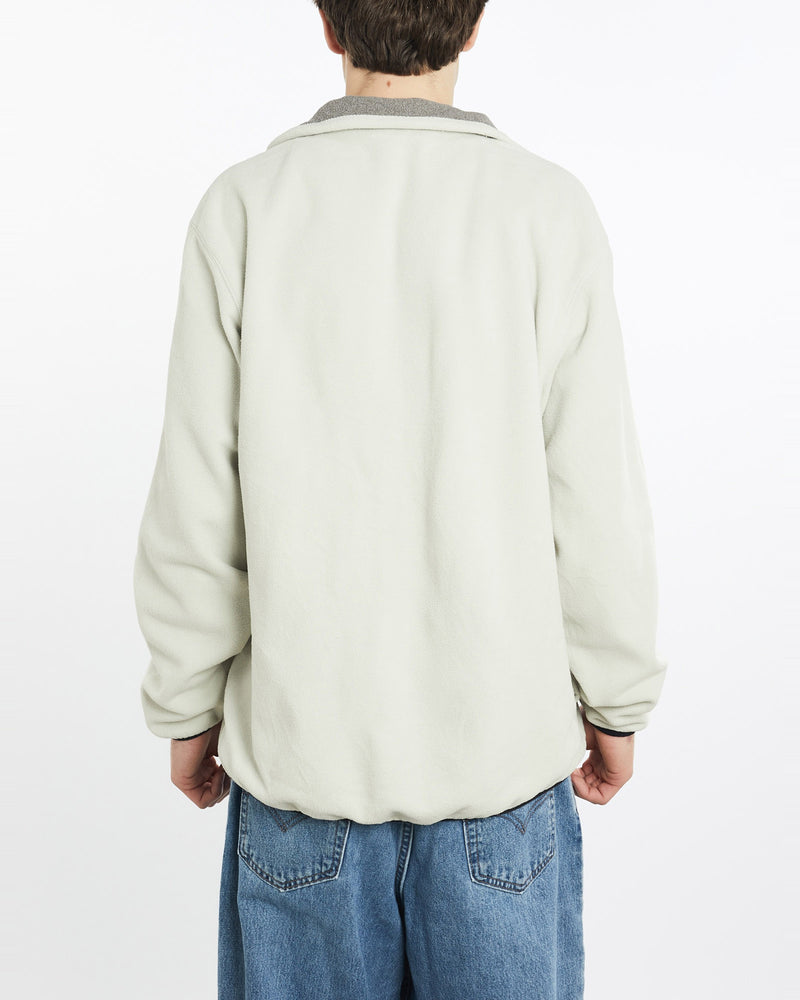 Vintage, Nautica, Competition, Full, Zip, Fleece, Sweatshirt, The Real Deal, size extra large, colour Beige, newtown, sydney, australia, thrift store, opshop, preloved, secondhand, sustainable, retro, antique, 70s, 80s, 90s, 2000s, 00s, fashion, clothing, streetwear, trendy, garment, style, boutique, store, shop, archive, sale, cheap, best, top, Sweats and hoodies