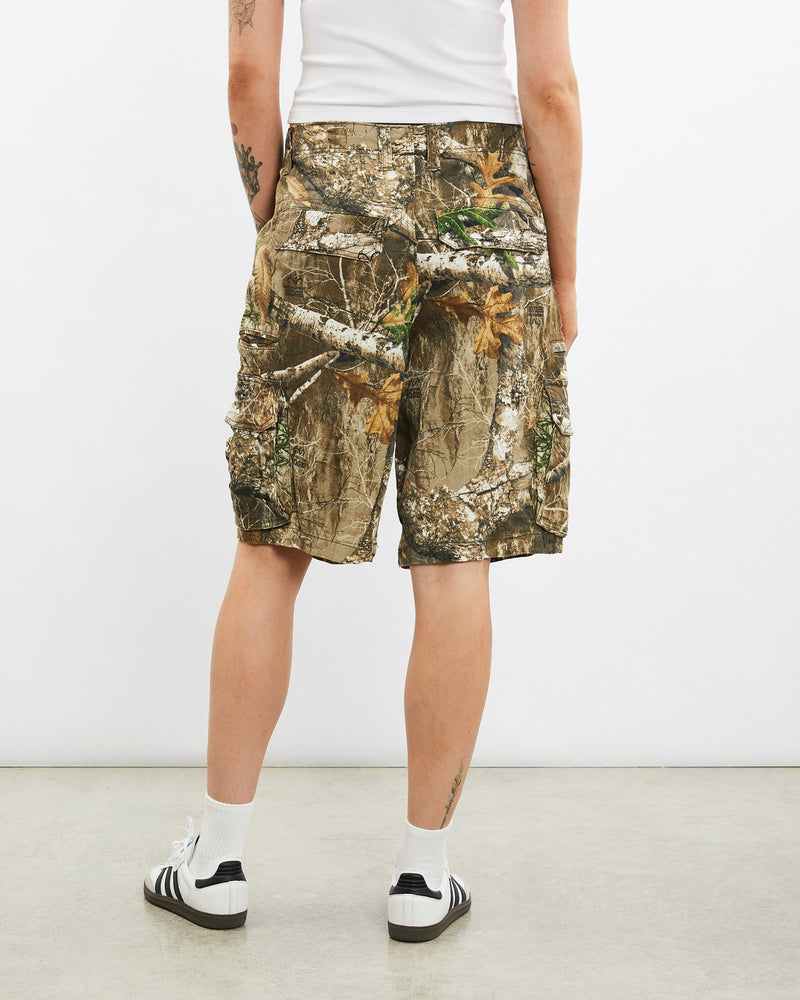 Vintage, Realtree, Camo, Cargo, Shorts, The Real Deal, size 31", colour Green, newtown, sydney, australia, thrift store, opshop, preloved, secondhand, sustainable, retro, antique, 70s, 80s, 90s, 2000s, 00s, fashion, clothing, streetwear, trendy, garment, style, boutique, store, shop, archive, sale, cheap, best, top, Shorts