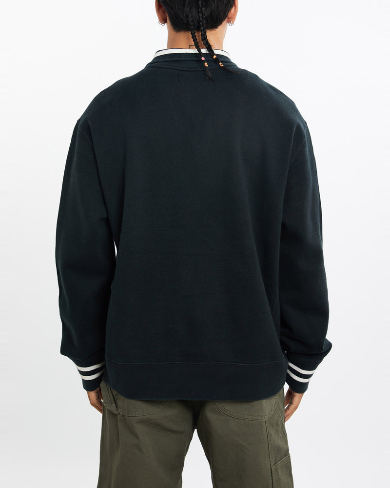 Vintage, 90s, Polo, Ralph, Lauren, Quarter, Zip, Sweatshirt, The Real Deal, size extra large, colour Black, newtown, sydney, australia, thrift store, opshop, preloved, secondhand, sustainable, retro, antique, 70s, 80s, 90s, 2000s, 00s, fashion, clothing, streetwear, trendy, garment, style, boutique, store, shop, archive, sale, cheap, best, top, Sweats and hoodies