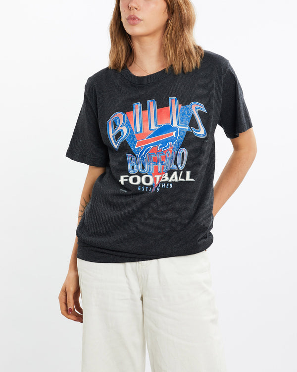 Vintage, 90s, NFL, Buffalo, Bills, Tee, The Real Deal, size medium, colour Black, newtown, sydney, australia, thrift store, opshop, preloved, secondhand, sustainable, retro, antique, 70s, 80s, 90s, 2000s, 00s, fashion, clothing, streetwear, trendy, garment, style, boutique, store, shop, archive, sale, cheap, best, top, T-Shirts