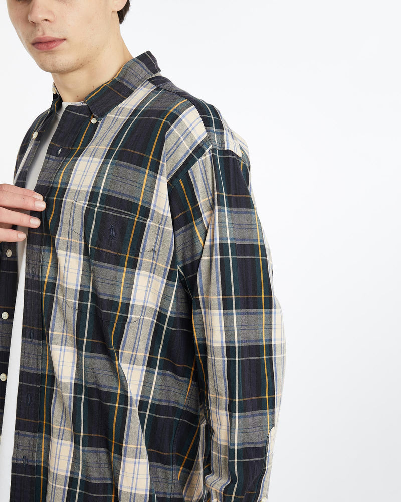 Vintage, 90s, Polo, Ralph, Lauren, Button, Up, Shirt, The Real Deal, size extra large, colour Multicolour, newtown, sydney, australia, thrift store, opshop, preloved, secondhand, sustainable, retro, antique, 70s, 80s, 90s, 2000s, 00s, fashion, clothing, streetwear, trendy, garment, style, boutique, store, shop, archive, sale, cheap, best, top, Shirts