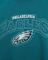 Vintage, NFL, Philadelphia, Eagles, Sweatshirt, The Real Deal, size extra large, colour Green, newtown, sydney, australia, thrift store, opshop, preloved, secondhand, sustainable, retro, antique, 70s, 80s, 90s, 2000s, 00s, fashion, clothing, streetwear, trendy, garment, style, boutique, store, shop, archive, sale, cheap, best, top, Sweats and hoodies