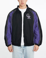 Vintage, MLB, Colorado, Rockies, Jacket, The Real Deal, size double extra large, colour Multicolour, newtown, sydney, australia, thrift store, opshop, preloved, secondhand, sustainable, retro, antique, 70s, 80s, 90s, 2000s, 00s, fashion, clothing, streetwear, trendy, garment, style, boutique, store, shop, archive, sale, cheap, best, top, Jackets