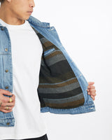 Vintage, Wrangler, Blanket, Lined, Denim, Jacket, The Real Deal, size extra large, colour Blue, newtown, sydney, australia, thrift store, opshop, preloved, secondhand, sustainable, retro, antique, 70s, 80s, 90s, 2000s, 00s, fashion, clothing, streetwear, trendy, garment, style, boutique, store, shop, archive, sale, cheap, best, top, Jackets