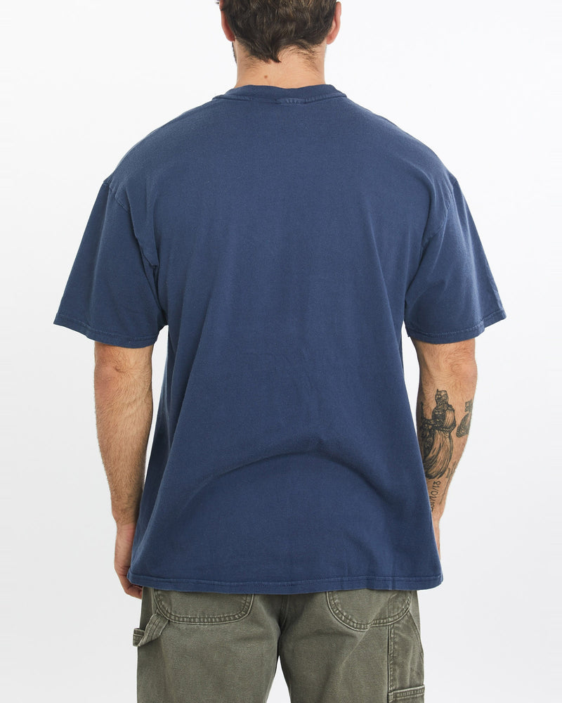 Vintage, 90s, Disney, Winnie, The, Pooh, Eeyore', Tee, The Real Deal, size large, colour Navy, newtown, sydney, australia, thrift store, opshop, preloved, secondhand, sustainable, retro, antique, 70s, 80s, 90s, 2000s, 00s, fashion, clothing, streetwear, trendy, garment, style, boutique, store, shop, archive, sale, cheap, best, top, T-Shirts