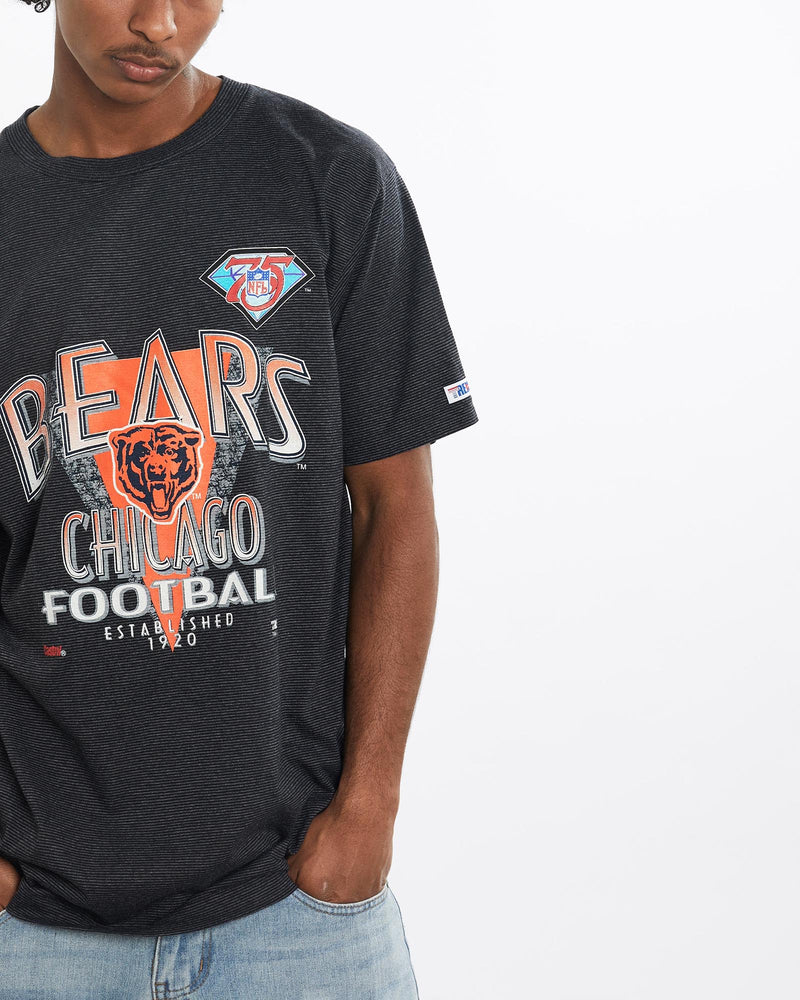 Vintage, 1994, NFL, Chicago, Bears, Tee, The Real Deal, size large, colour Black, newtown, sydney, australia, thrift store, opshop, preloved, secondhand, sustainable, retro, antique, 70s, 80s, 90s, 2000s, 00s, fashion, clothing, streetwear, trendy, garment, style, boutique, store, shop, archive, sale, cheap, best, top, T-Shirts