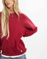 Vintage, 90s, Russell, Athletic, Sweatshirt, The Real Deal, size small, colour Red, newtown, sydney, australia, thrift store, opshop, preloved, secondhand, sustainable, retro, antique, 70s, 80s, 90s, 2000s, 00s, fashion, clothing, streetwear, trendy, garment, style, boutique, store, shop, archive, sale, cheap, best, top, Sweats and hoodies