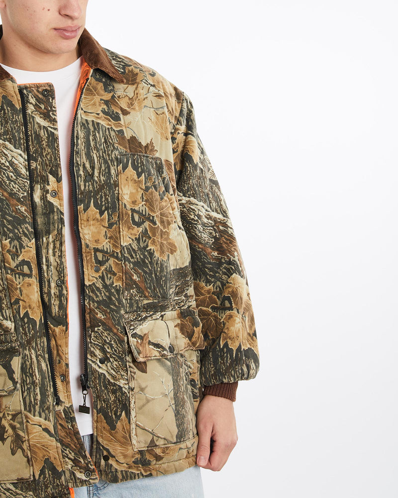 Vintage, 90s, Realtree, Camo, Reversible, Jacket, The Real Deal, size double extra large, colour Green, newtown, sydney, australia, thrift store, opshop, preloved, secondhand, sustainable, retro, antique, 70s, 80s, 90s, 2000s, 00s, fashion, clothing, streetwear, trendy, garment, style, boutique, store, shop, archive, sale, cheap, best, top, Jackets