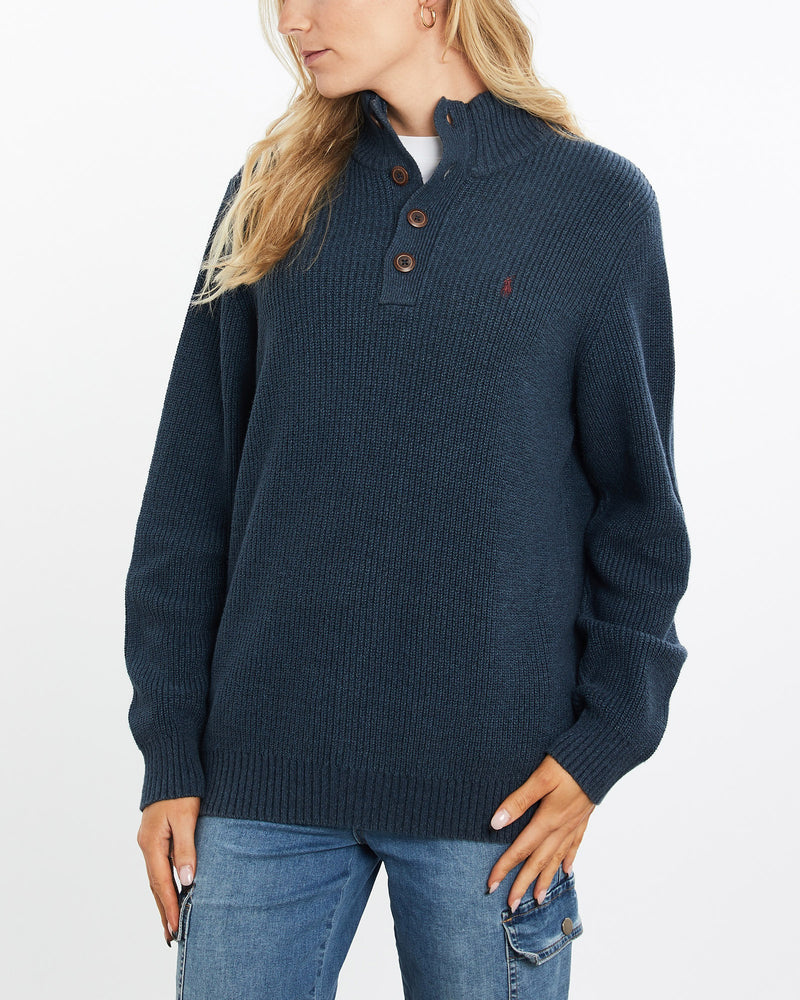 Vintage, 90s, Polo, Ralph, Lauren, Knit, Sweater, The Real Deal, size medium, colour Navy, newtown, sydney, australia, thrift store, opshop, preloved, secondhand, sustainable, retro, antique, 70s, 80s, 90s, 2000s, 00s, fashion, clothing, streetwear, trendy, garment, style, boutique, store, shop, archive, sale, cheap, best, top, Sweats and hoodies