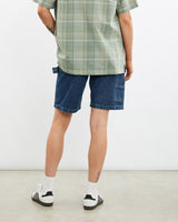 Vintage, Wrangler, Denim, Carpenter, Shorts, The Real Deal, size 31", colour Blue, newtown, sydney, australia, thrift store, opshop, preloved, secondhand, sustainable, retro, antique, 70s, 80s, 90s, 2000s, 00s, fashion, clothing, streetwear, trendy, garment, style, boutique, store, shop, archive, sale, cheap, best, top, Shorts