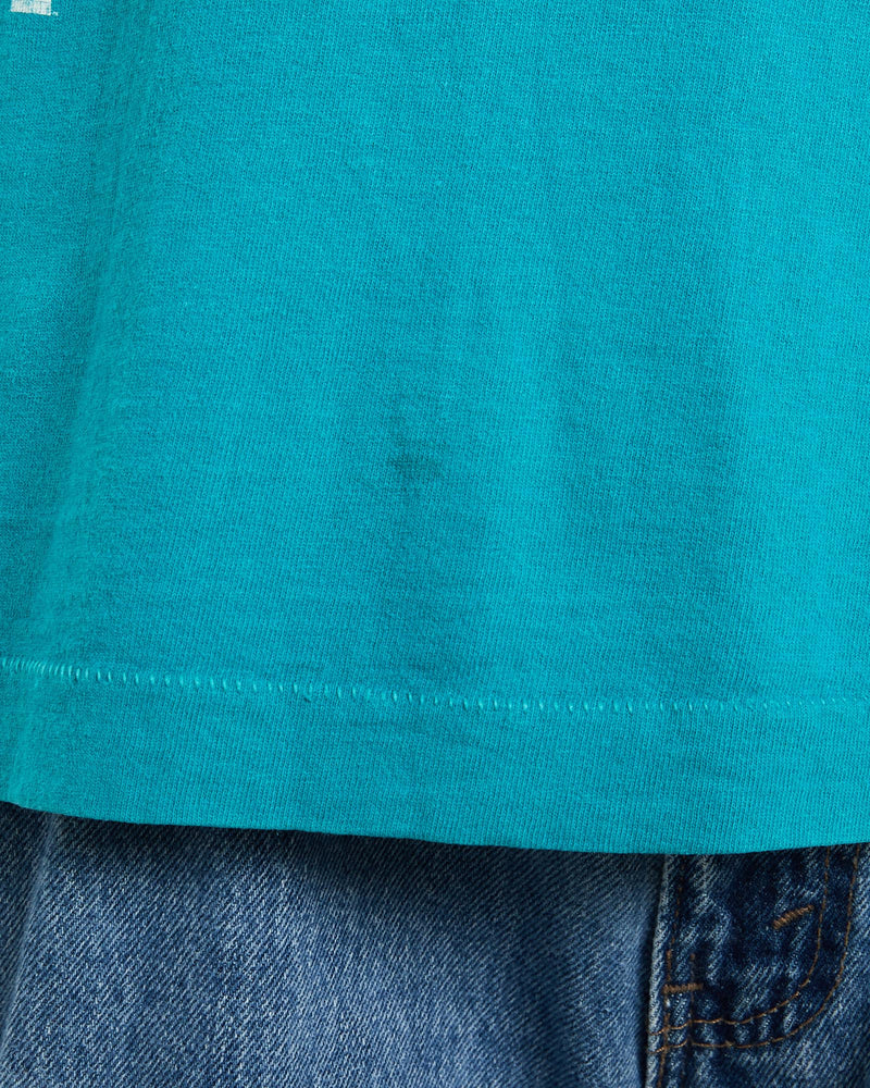 Vintage, 1996, NFL, Miami, Dolphins, Dan, Marino', Tee, The Real Deal, size extra large, colour Green, newtown, sydney, australia, thrift store, opshop, preloved, secondhand, sustainable, retro, antique, 70s, 80s, 90s, 2000s, 00s, fashion, clothing, streetwear, trendy, garment, style, boutique, store, shop, archive, sale, cheap, best, top, T-Shirts