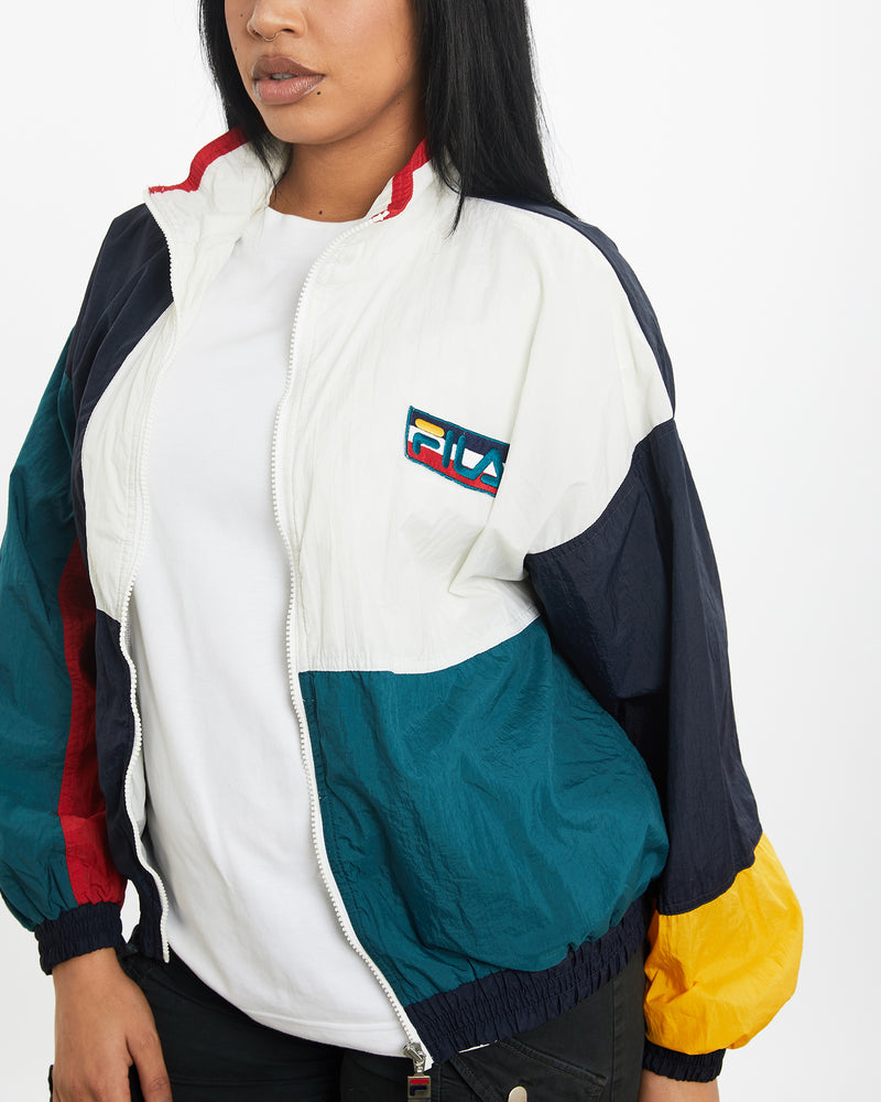 Vintage 90s Fila Windbreaker Jacket <br>S , The Real Deal , newtown, sydney, australia, thrift store, opshop, preloved, secondhand, sustainable, retro, antique, 70s, 80s, 90s, 2000s, 00s, fashion, clothing, streetwear, trendy, garment, style, boutique, store, shop, archive, sale, cheap, best, top