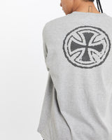 Vintage, 90s, Independent, Truck, Co., Tee, The Real Deal, size extra large, colour Grey, newtown, sydney, australia, thrift store, opshop, preloved, secondhand, sustainable, retro, antique, 70s, 80s, 90s, 2000s, 00s, fashion, clothing, streetwear, trendy, garment, style, boutique, store, shop, archive, sale, cheap, best, top, T-Shirts