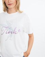 Vintage, 90s, Disney, Tinkerbell, Tee, The Real Deal, size medium, colour White, newtown, sydney, australia, thrift store, opshop, preloved, secondhand, sustainable, retro, antique, 70s, 80s, 90s, 2000s, 00s, fashion, clothing, streetwear, trendy, garment, style, boutique, store, shop, archive, sale, cheap, best, top, T-Shirts