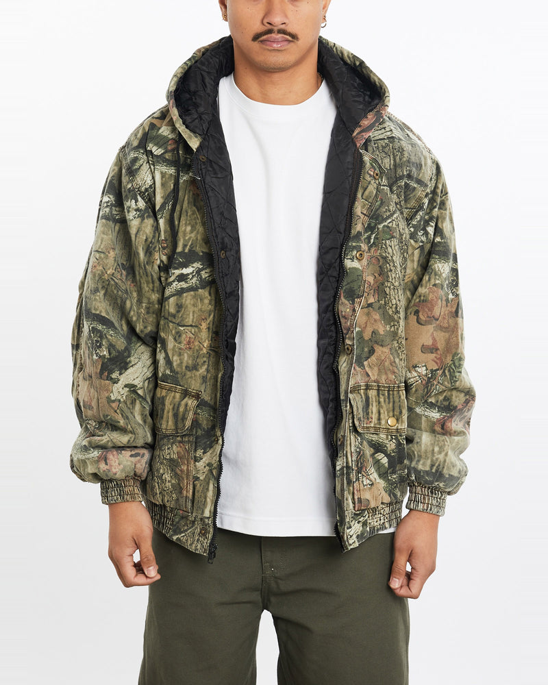 Vintage, Realtree, Camo, Jacket, The Real Deal, size large, colour Green, newtown, sydney, australia, thrift store, opshop, preloved, secondhand, sustainable, retro, antique, 70s, 80s, 90s, 2000s, 00s, fashion, clothing, streetwear, trendy, garment, style, boutique, store, shop, archive, sale, cheap, best, top, Jackets