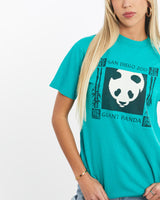 Vintage, 1988, San, Diego, Zoo, Panda, Wildlife, Tee, The Real Deal, size extra small, colour Green, newtown, sydney, australia, thrift store, opshop, preloved, secondhand, sustainable, retro, antique, 70s, 80s, 90s, 2000s, 00s, fashion, clothing, streetwear, trendy, garment, style, boutique, store, shop, archive, sale, cheap, best, top, T-Shirts