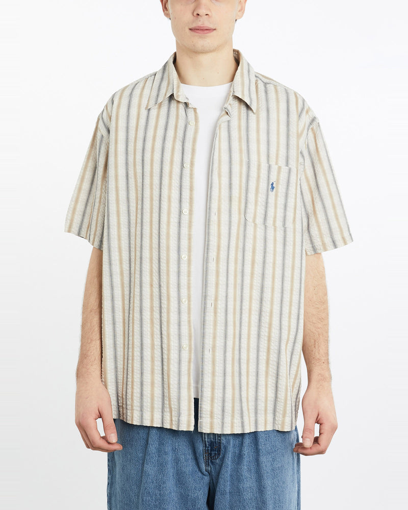 Vintage, 90s, Polo, Ralph, Lauren, Short, Sleeve, Button, Up, Shirt, The Real Deal, size extra large, colour Multicolour, newtown, sydney, australia, thrift store, opshop, preloved, secondhand, sustainable, retro, antique, 70s, 80s, 90s, 2000s, 00s, fashion, clothing, streetwear, trendy, garment, style, boutique, store, shop, archive, sale, cheap, best, top, Shirts