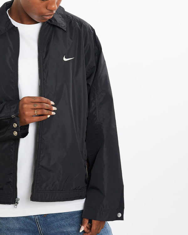Vintage, 90s, Nike, Windbreaker, Jacket, The Real Deal, size medium, colour Black, newtown, sydney, australia, thrift store, opshop, preloved, secondhand, sustainable, retro, antique, 70s, 80s, 90s, 2000s, 00s, fashion, clothing, streetwear, trendy, garment, style, boutique, store, shop, archive, sale, cheap, best, top, Jackets