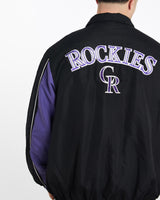 Vintage, MLB, Colorado, Rockies, Jacket, The Real Deal, size double extra large, colour Multicolour, newtown, sydney, australia, thrift store, opshop, preloved, secondhand, sustainable, retro, antique, 70s, 80s, 90s, 2000s, 00s, fashion, clothing, streetwear, trendy, garment, style, boutique, store, shop, archive, sale, cheap, best, top, Jackets