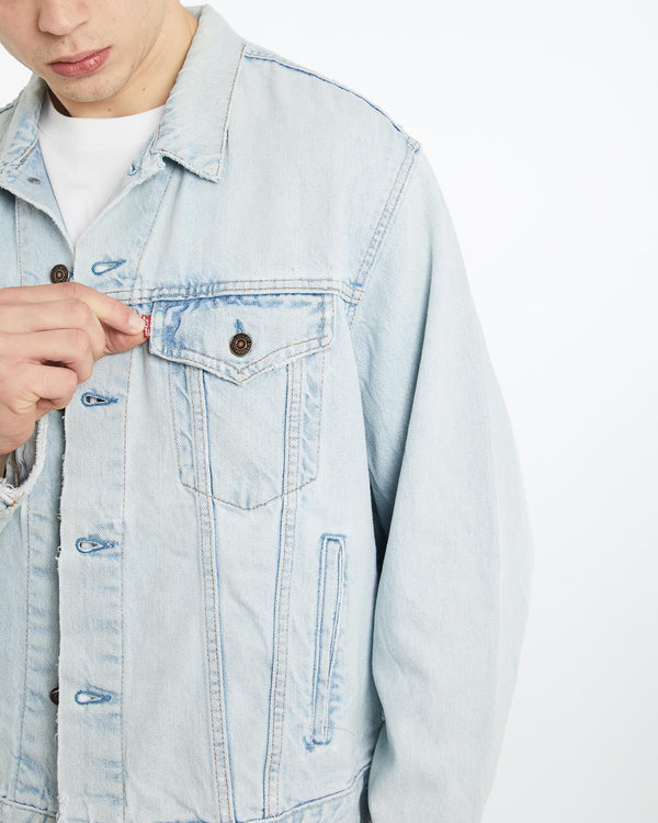 Vintage, Levi's, Denim, Jacket, The Real Deal, size extra large, colour Blue, newtown, sydney, australia, thrift store, opshop, preloved, secondhand, sustainable, retro, antique, 70s, 80s, 90s, 2000s, 00s, fashion, clothing, streetwear, trendy, garment, style, boutique, store, shop, archive, sale, cheap, best, top, Jackets