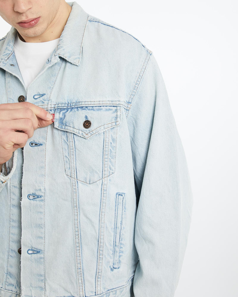 Vintage, Levi's, Denim, Jacket, The Real Deal, size extra large, colour Blue, newtown, sydney, australia, thrift store, opshop, preloved, secondhand, sustainable, retro, antique, 70s, 80s, 90s, 2000s, 00s, fashion, clothing, streetwear, trendy, garment, style, boutique, store, shop, archive, sale, cheap, best, top, Jackets