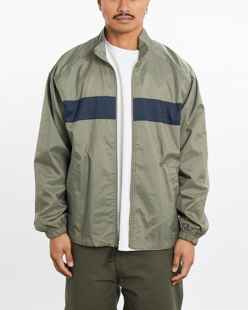 Vintage, Nike, Windbreaker, Jacket, The Real Deal, size large, colour Green, newtown, sydney, australia, thrift store, opshop, preloved, secondhand, sustainable, retro, antique, 70s, 80s, 90s, 2000s, 00s, fashion, clothing, streetwear, trendy, garment, style, boutique, store, shop, archive, sale, cheap, best, top, Jackets
