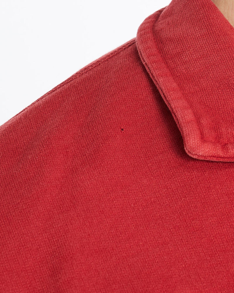 Vintage, 90s, NFL, San, Francisco, 49ers, Quarter, Zip, Sweatshirt, The Real Deal, size extra large, colour Red, newtown, sydney, australia, thrift store, opshop, preloved, secondhand, sustainable, retro, antique, 70s, 80s, 90s, 2000s, 00s, fashion, clothing, streetwear, trendy, garment, style, boutique, store, shop, archive, sale, cheap, best, top, Sweats and hoodies