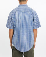 Vintage, 90s, Polo, Ralph, Lauren, Short, Sleeve, Button, Up, Shirt, The Real Deal, size large, colour Blue, newtown, sydney, australia, thrift store, opshop, preloved, secondhand, sustainable, retro, antique, 70s, 80s, 90s, 2000s, 00s, fashion, clothing, streetwear, trendy, garment, style, boutique, store, shop, archive, sale, cheap, best, top, Shirts