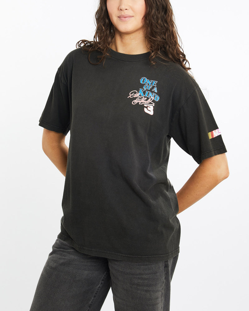 Vintage, 1994, Dale, Earnhardt, NASCAR, Racing, Tee, The Real Deal, size medium, colour Black, newtown, sydney, australia, thrift store, opshop, preloved, secondhand, sustainable, retro, antique, 70s, 80s, 90s, 2000s, 00s, fashion, clothing, streetwear, trendy, garment, style, boutique, store, shop, archive, sale, cheap, best, top, T-Shirts