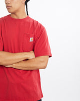 Vintage, Carhartt, Pocket, Tee, The Real Deal, size large, colour Red, newtown, sydney, australia, thrift store, opshop, preloved, secondhand, sustainable, retro, antique, 70s, 80s, 90s, 2000s, 00s, fashion, clothing, streetwear, trendy, garment, style, boutique, store, shop, archive, sale, cheap, best, top, T-Shirts