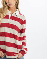 Vintage, Burberry, Rugby, Shirt, The Real Deal, size small, colour Red, newtown, sydney, australia, thrift store, opshop, preloved, secondhand, sustainable, retro, antique, 70s, 80s, 90s, 2000s, 00s, fashion, clothing, streetwear, trendy, garment, style, boutique, store, shop, archive, sale, cheap, best, top, Shirts