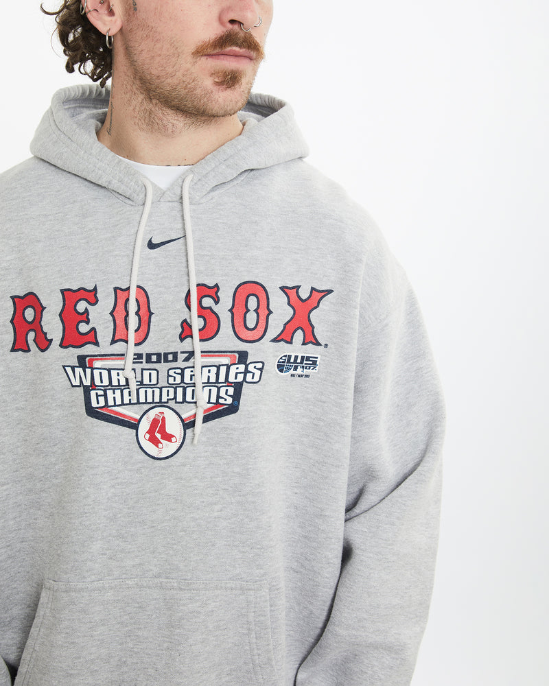 Vintage Nike MLB Boston Red Sox Hooded Sweatshirt L – The Real Deal
