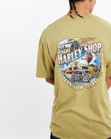 Vintage, Harley, Davidson, Tee, The Real Deal, size large, colour Green, newtown, sydney, australia, thrift store, opshop, preloved, secondhand, sustainable, retro, antique, 70s, 80s, 90s, 2000s, 00s, fashion, clothing, streetwear, trendy, garment, style, boutique, store, shop, archive, sale, cheap, best, top, T-Shirts