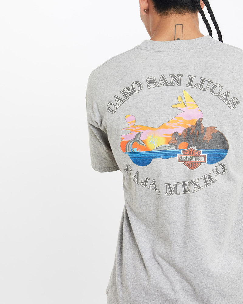 Vintage, 90s, Harley, Davidson, Tee, The Real Deal, size extra large, colour Grey, newtown, sydney, australia, thrift store, opshop, preloved, secondhand, sustainable, retro, antique, 70s, 80s, 90s, 2000s, 00s, fashion, clothing, streetwear, trendy, garment, style, boutique, store, shop, archive, sale, cheap, best, top, T-Shirts