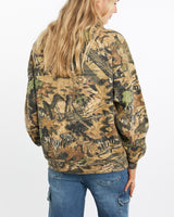 Vintage, 90s, Realtree, Camo, Quarter, Zip, Sweatshirt, The Real Deal, size medium, colour Green, newtown, sydney, australia, thrift store, opshop, preloved, secondhand, sustainable, retro, antique, 70s, 80s, 90s, 2000s, 00s, fashion, clothing, streetwear, trendy, garment, style, boutique, store, shop, archive, sale, cheap, best, top, Sweats and hoodies