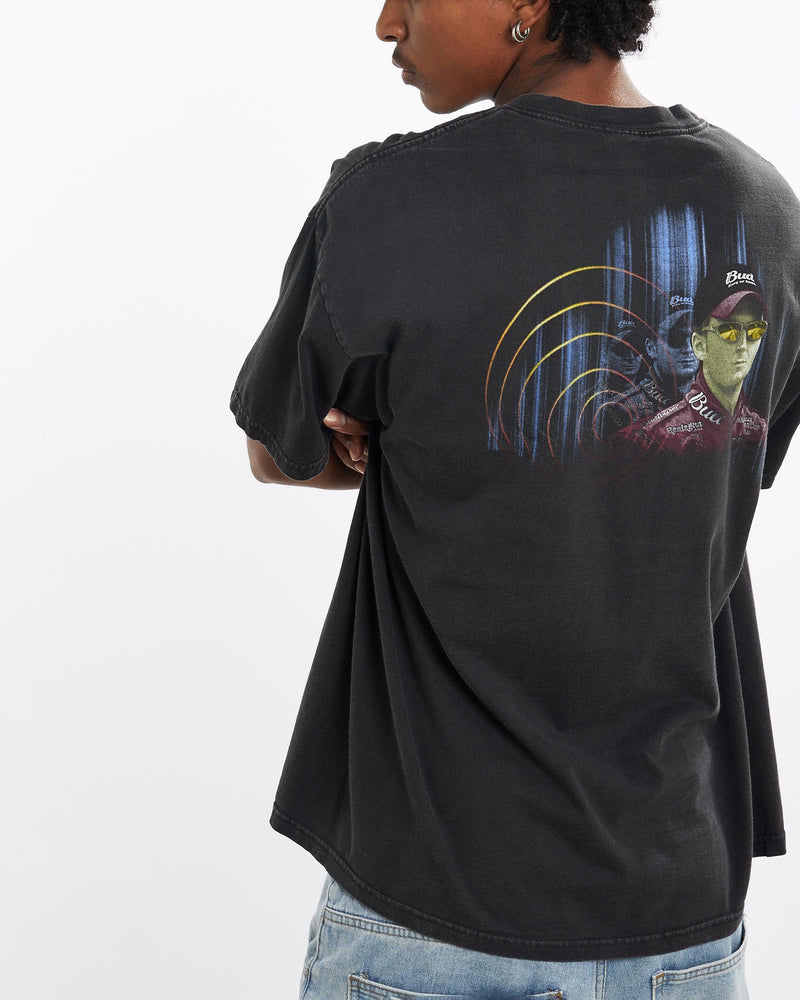 Vintage, Dale, Earnhardt, Jr., Racing, Tee, The Real Deal, size large, colour Black, newtown, sydney, australia, thrift store, opshop, preloved, secondhand, sustainable, retro, antique, 70s, 80s, 90s, 2000s, 00s, fashion, clothing, streetwear, trendy, garment, style, boutique, store, shop, archive, sale, cheap, best, top, T-Shirts