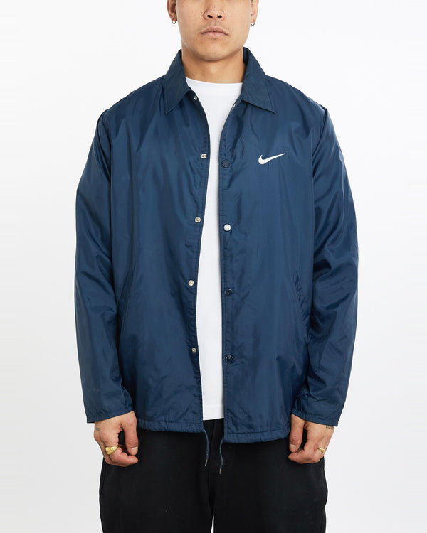 Vintage, 90s, Nike, Coaches, Jacket, The Real Deal, size extra large, colour Navy, newtown, sydney, australia, thrift store, opshop, preloved, secondhand, sustainable, retro, antique, 70s, 80s, 90s, 2000s, 00s, fashion, clothing, streetwear, trendy, garment, style, boutique, store, shop, archive, sale, cheap, best, top, Jackets