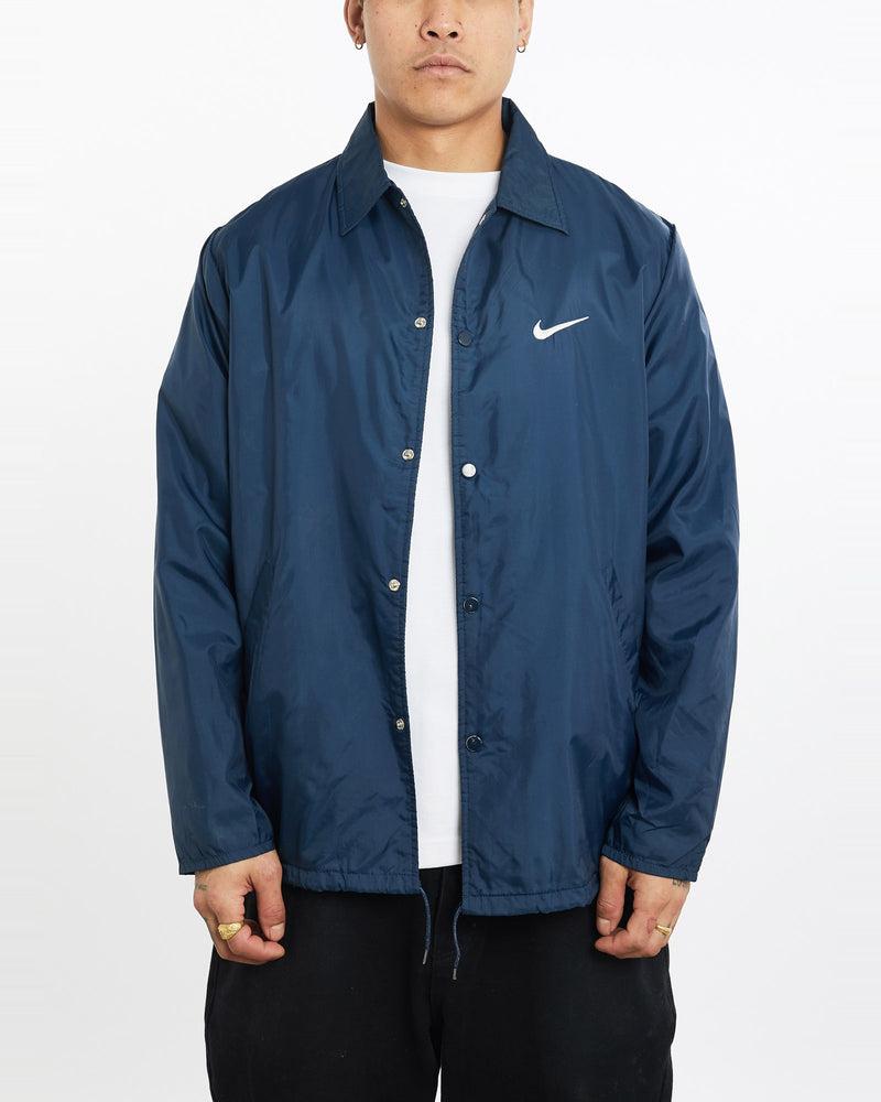 Vintage, 90s, Nike, Coaches, Jacket, The Real Deal, size extra large, colour Navy, newtown, sydney, australia, thrift store, opshop, preloved, secondhand, sustainable, retro, antique, 70s, 80s, 90s, 2000s, 00s, fashion, clothing, streetwear, trendy, garment, style, boutique, store, shop, archive, sale, cheap, best, top, Jackets
